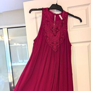 Fuchsia sleeveless dress (M)